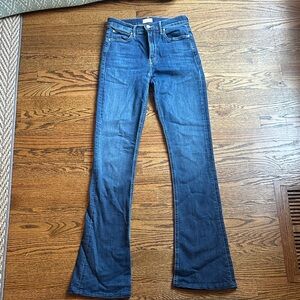 MOTHER Flare Jeans in Deep Blue